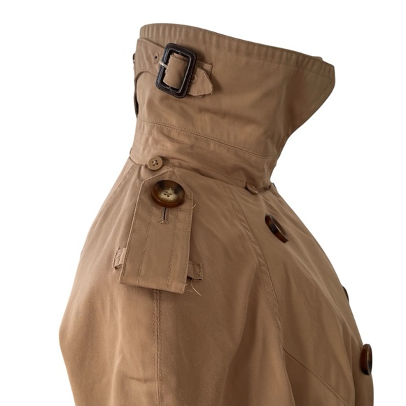 MICHAEL Michael Kors classic khaki rain trench coat water resistant S - Picture 11 of 16